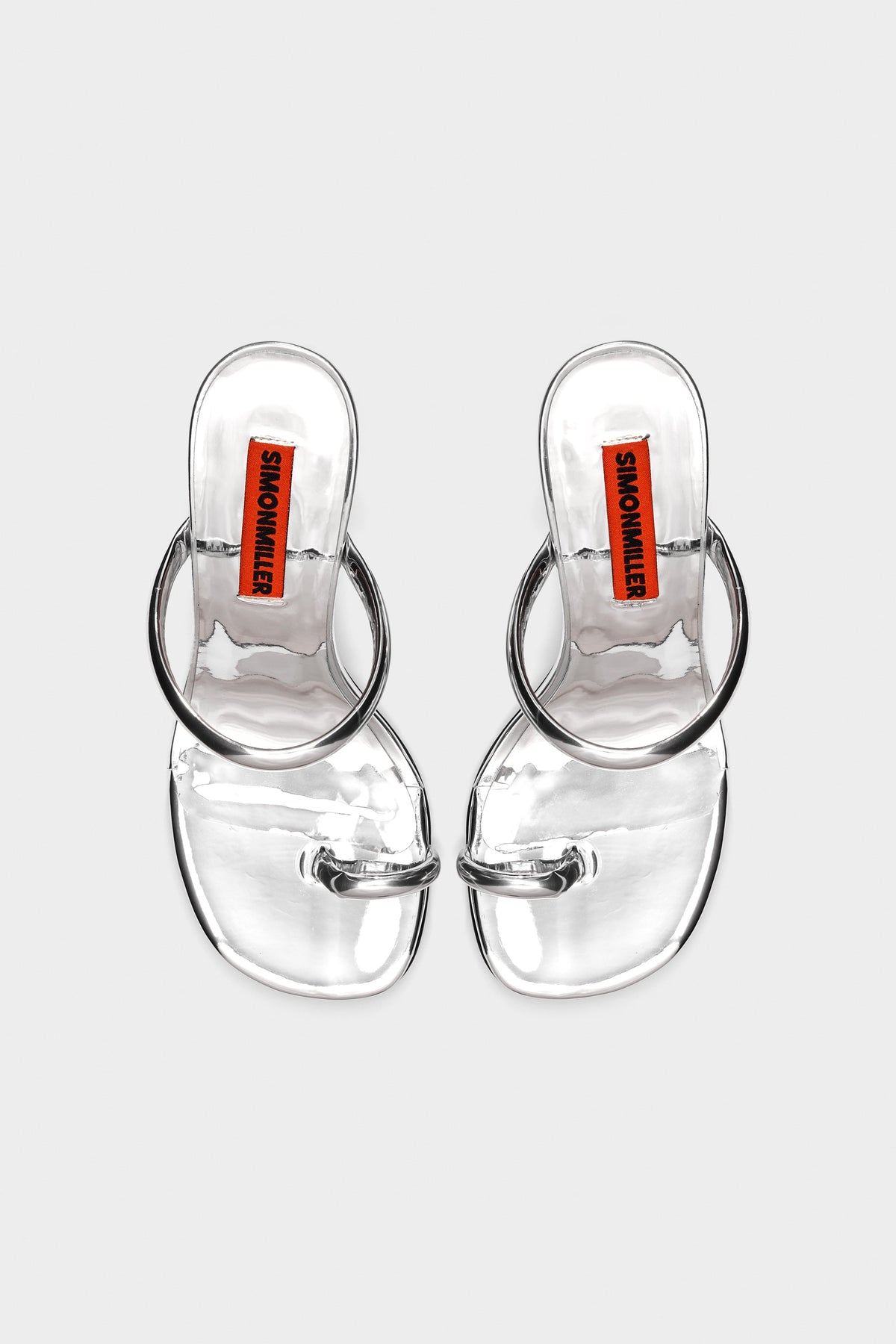 Pipe Heel In Silver