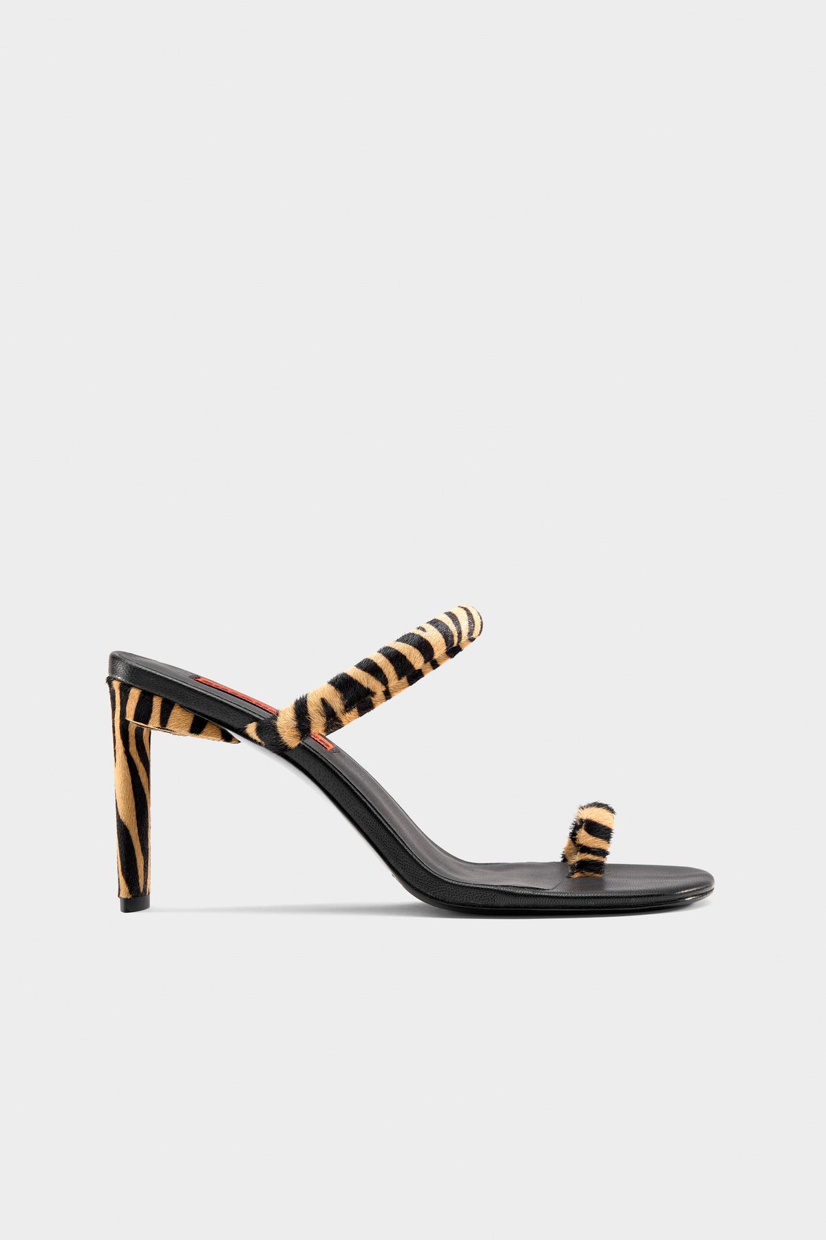 Pipe Heel In Brown Zebra