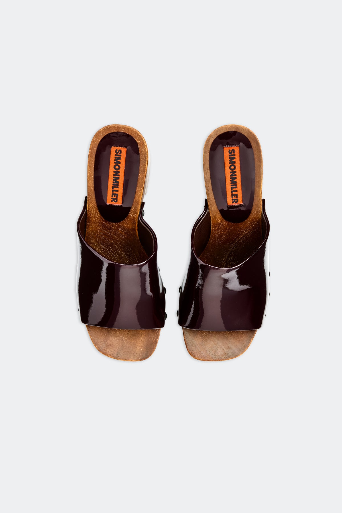 Sol Wood Sandal In Bordeaux