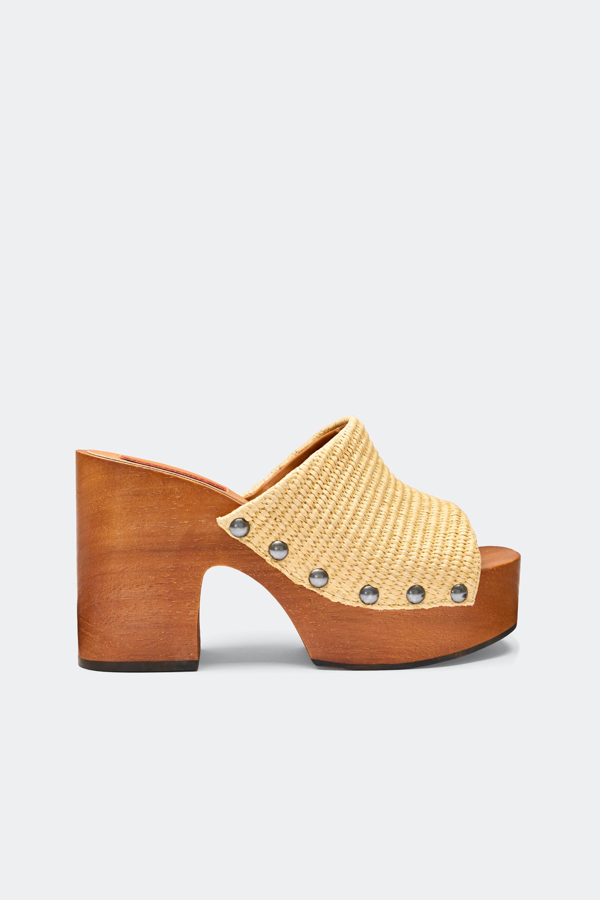 Sol Wood Sandal In Natural