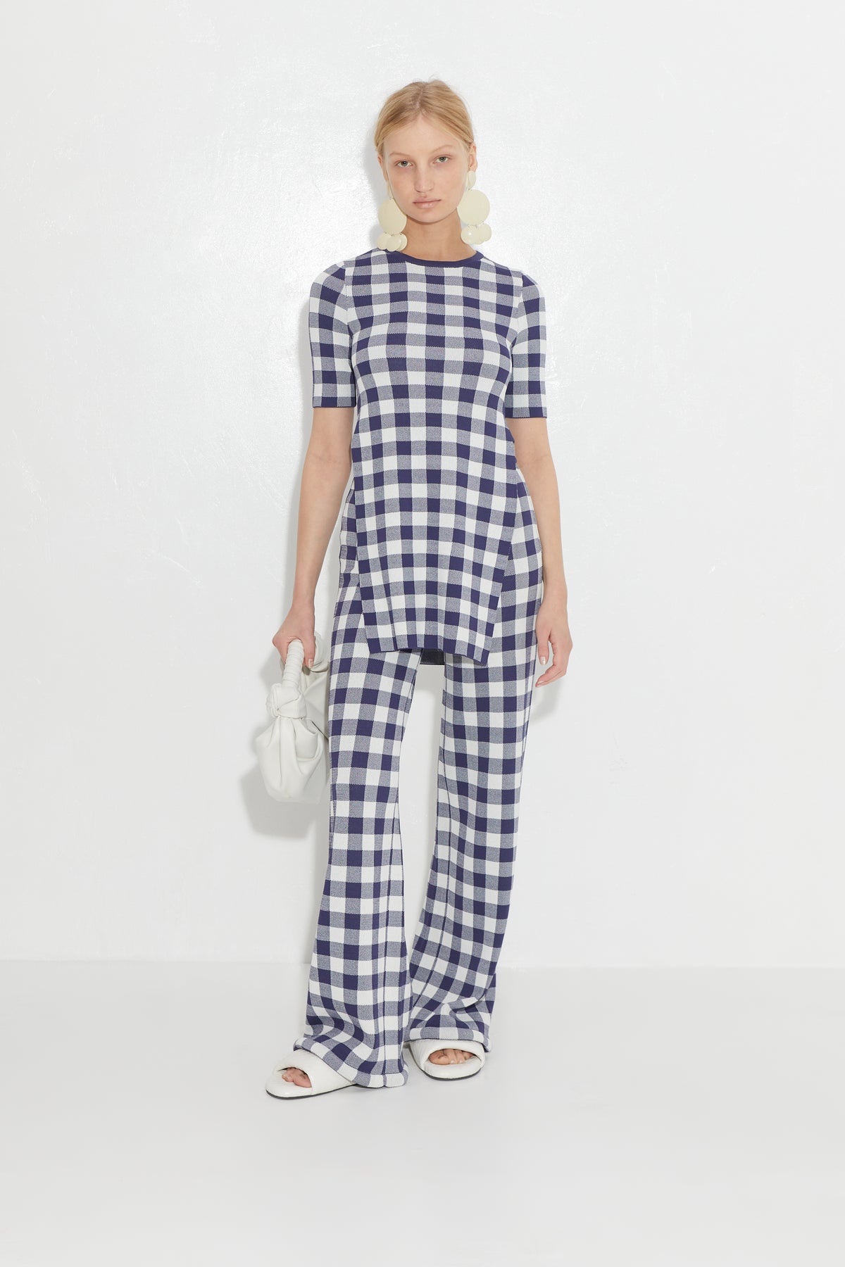 Knits By Jabber Pant in Ink Gingham