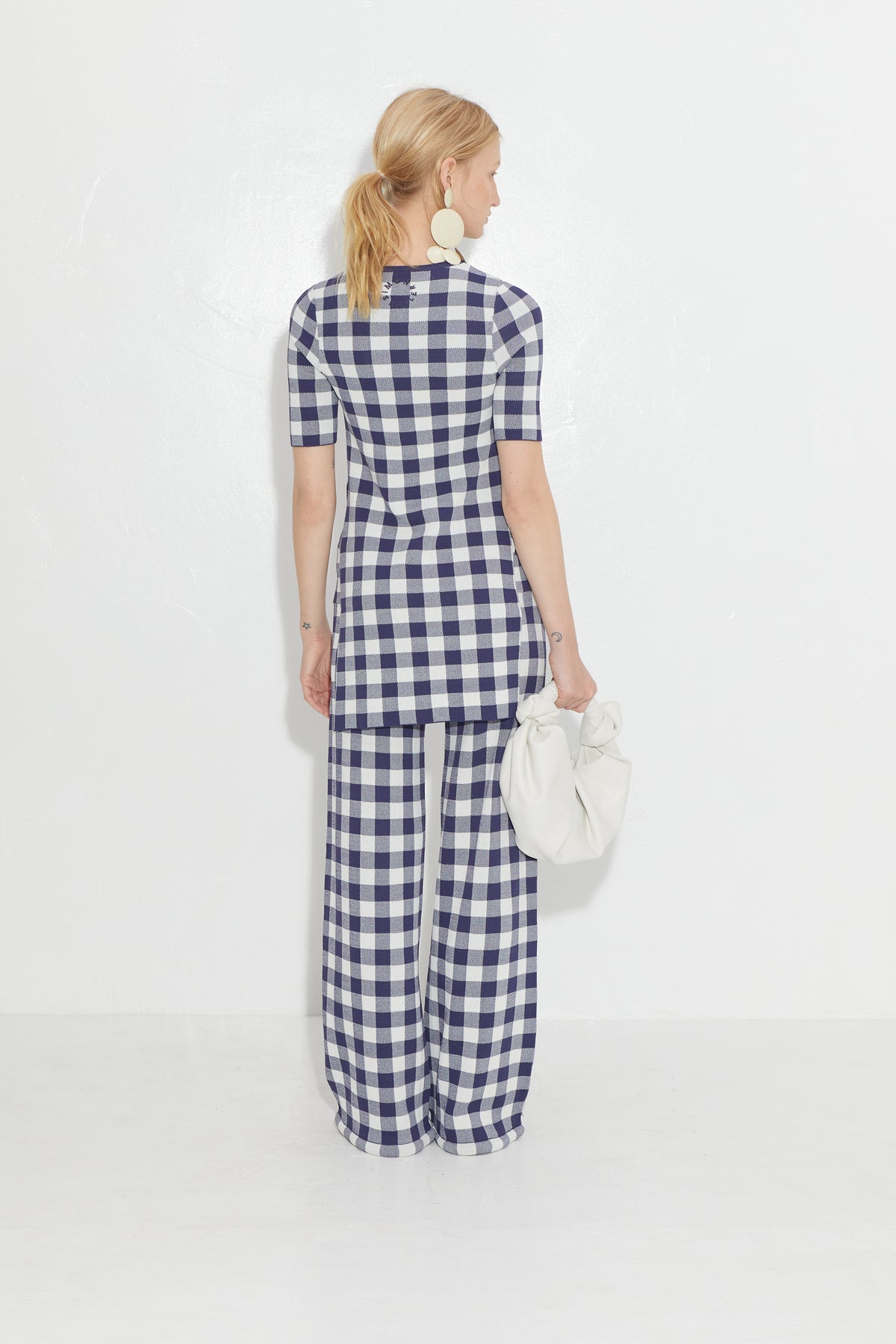 Knits By Jabber Pant in Ink Gingham