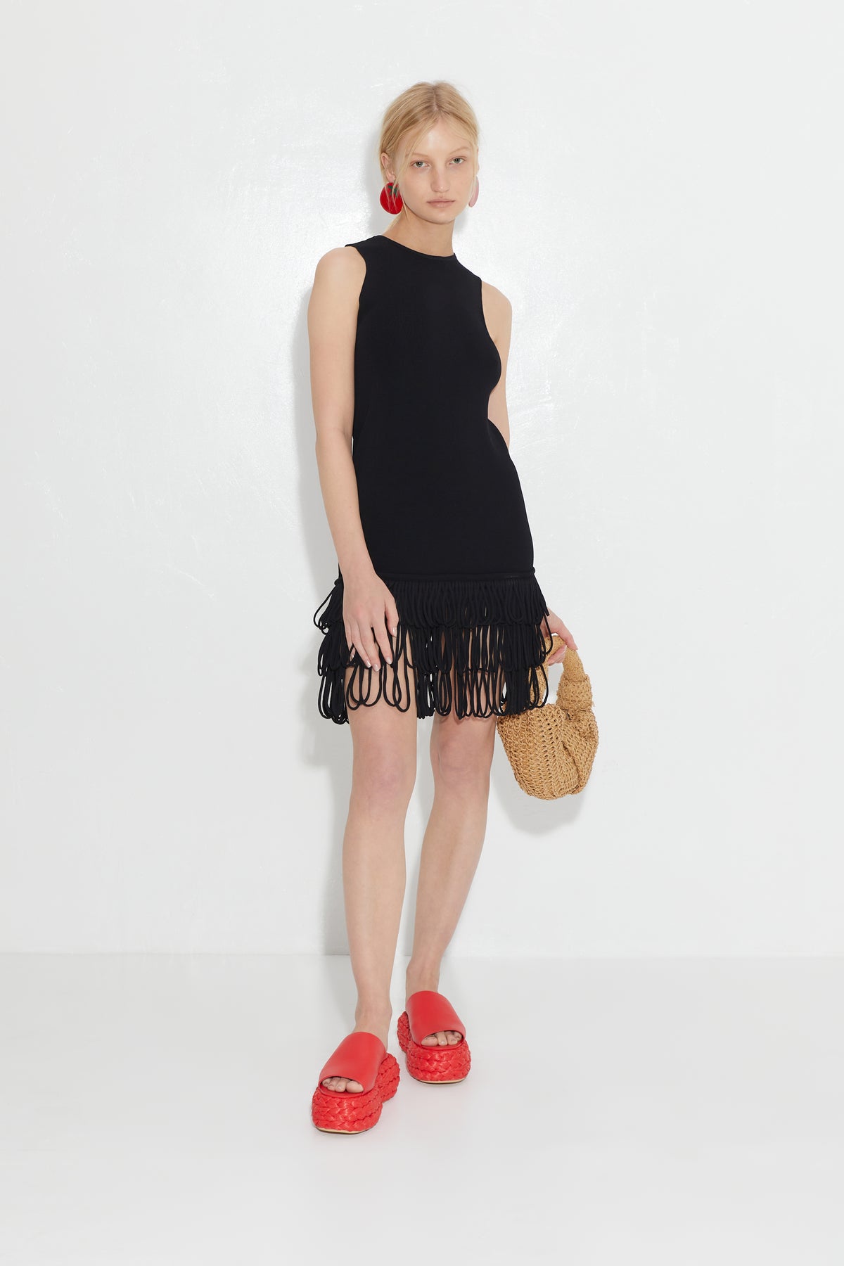 Knits By Albers Mini Dress in Black