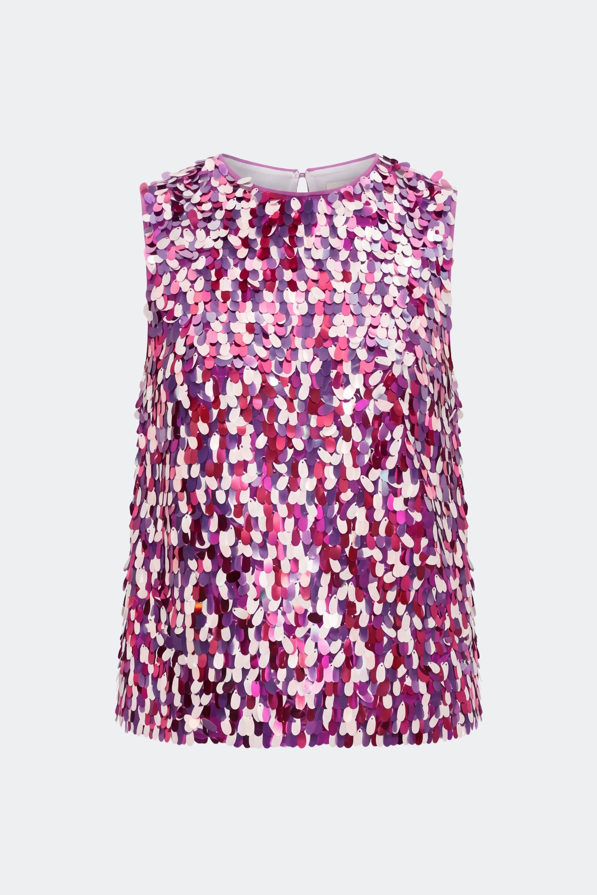 Shirley Sequin Top In Berry Mosaic