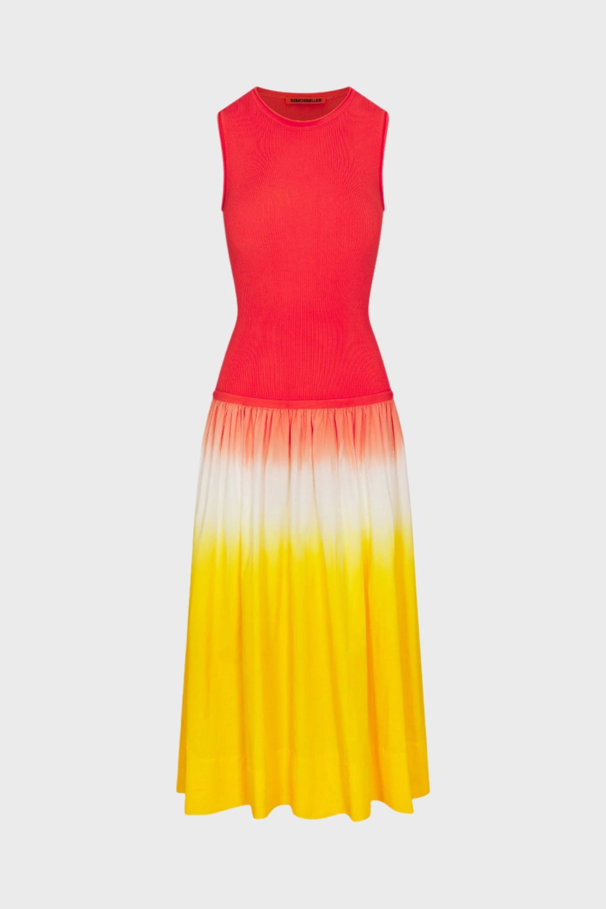 Simon Miller Women's Novo Knit Combo Dress, Sunset Dip Dye, Cotton/Nylon/Elastane | Size: Large | St. Bernard Simon Miller Women's Novo Knit Combo Dress, Sunset Dip Dye, Cotton/Nylon/Elastane | Size: Large | St. Bernard