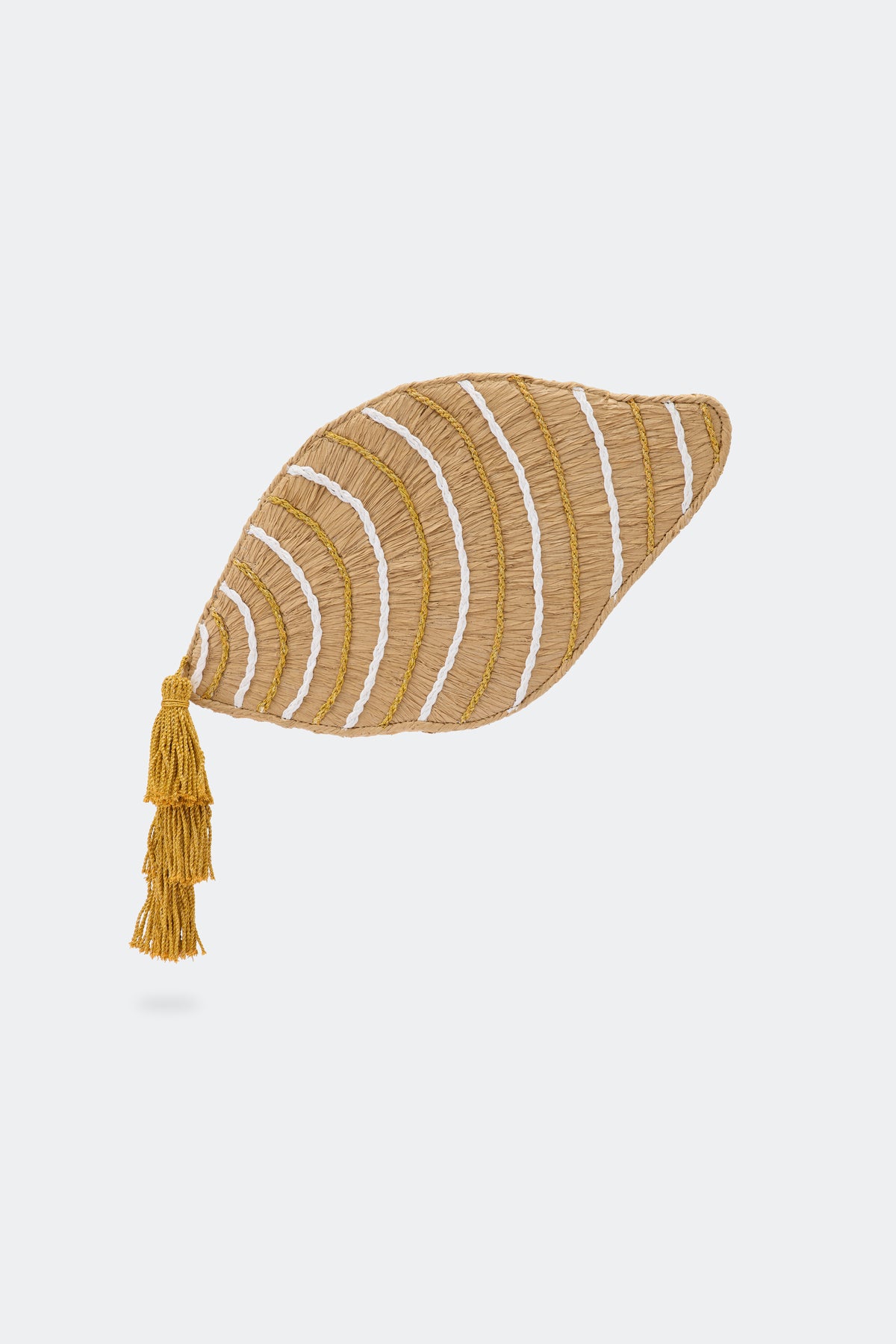 Tulip Shell Clutch in Gold/Natural