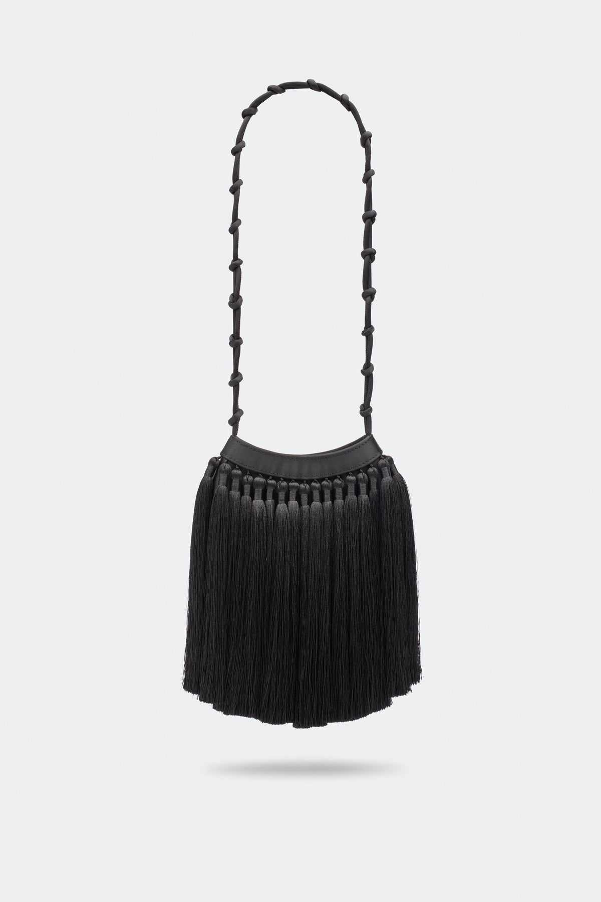 Tassel Knotty Bag In Black
