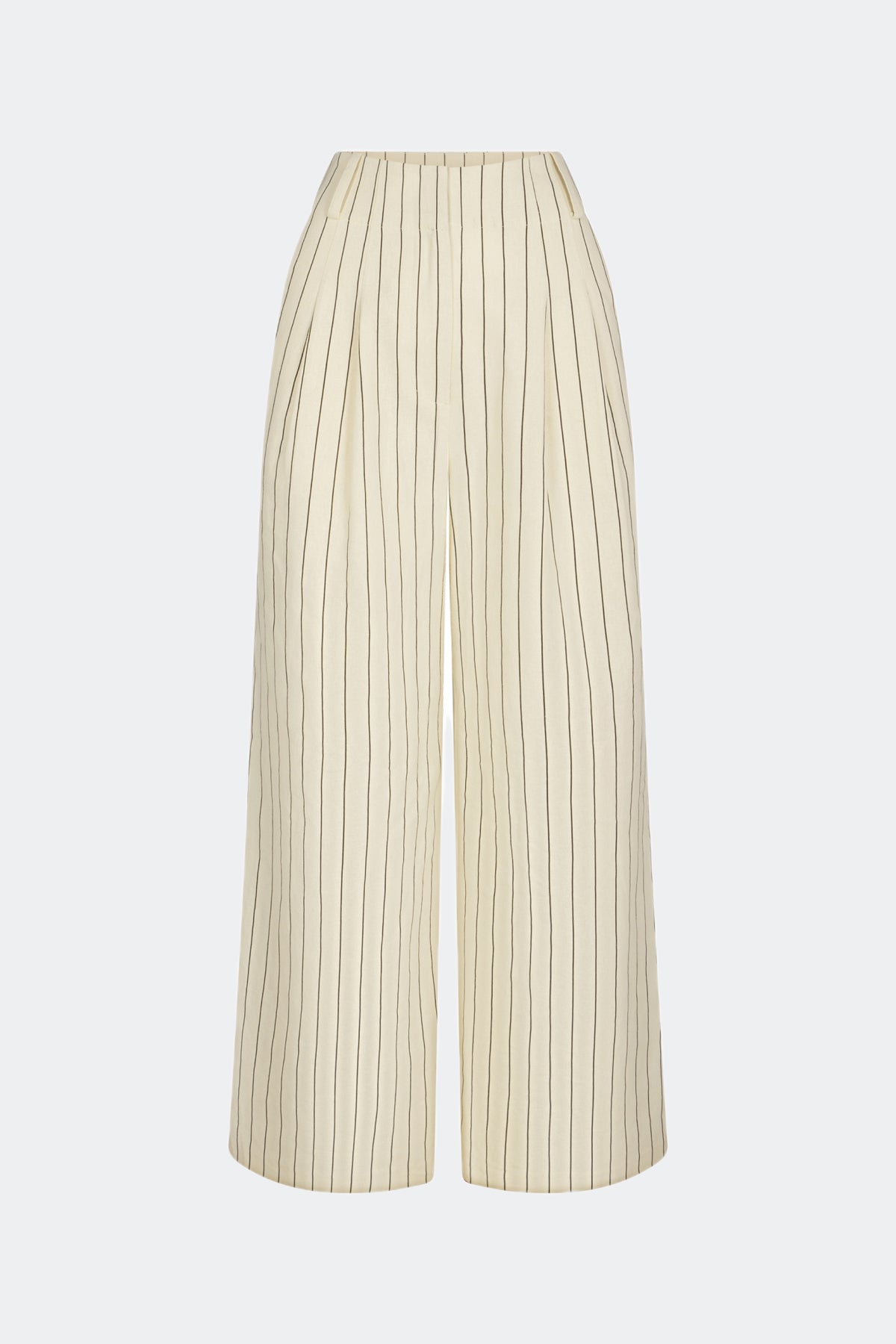 Bloo Linen Pant in Cream Pinstripe