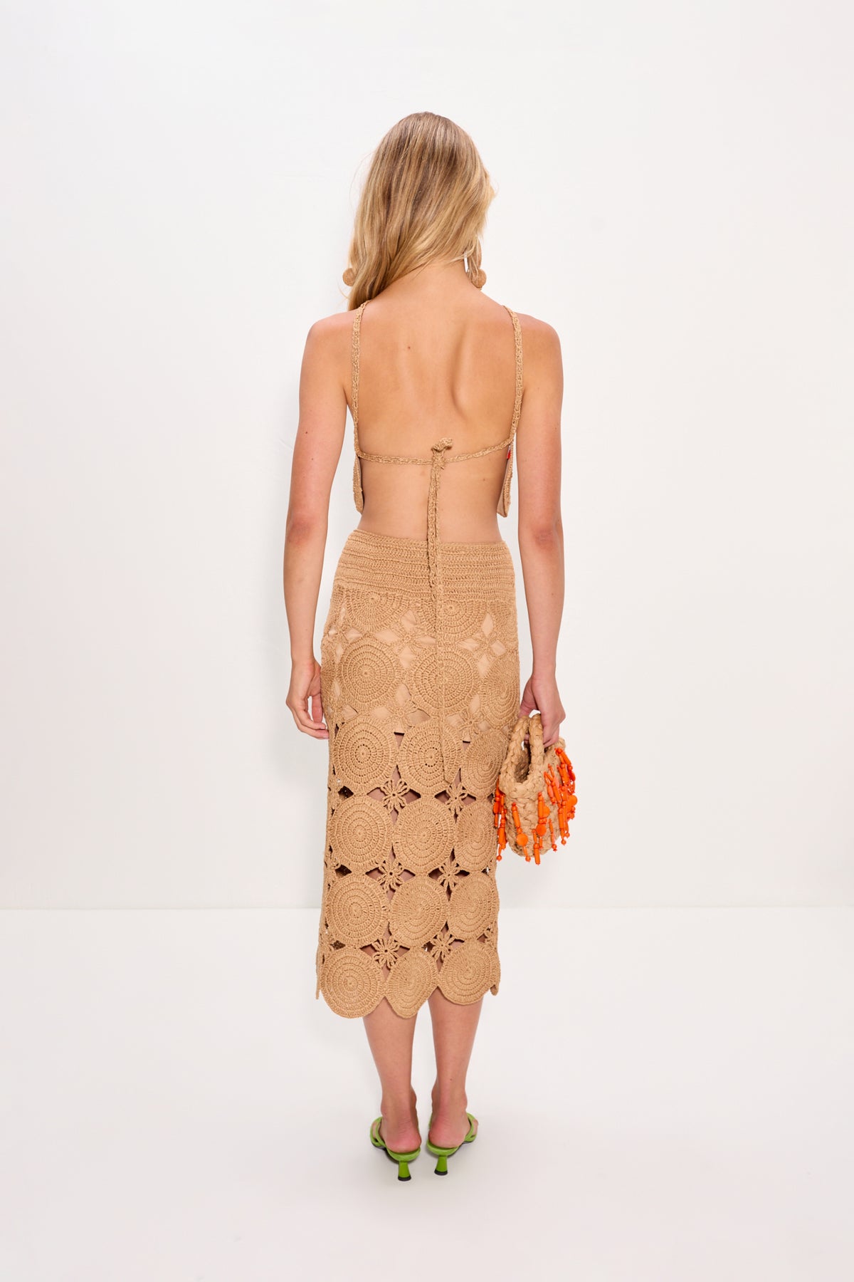 Beep Beep Midi Skirt In Natural