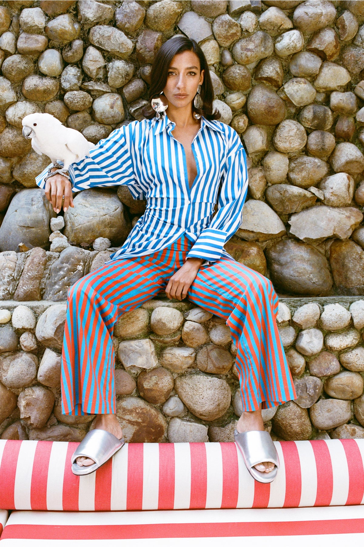 Bubble Slide in Silver