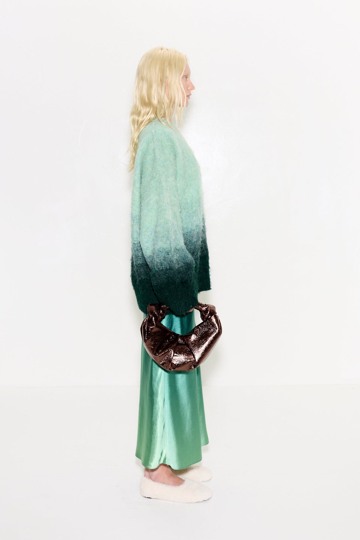 LEITH OMBRE SWEATER IN OCEAN OMBRE