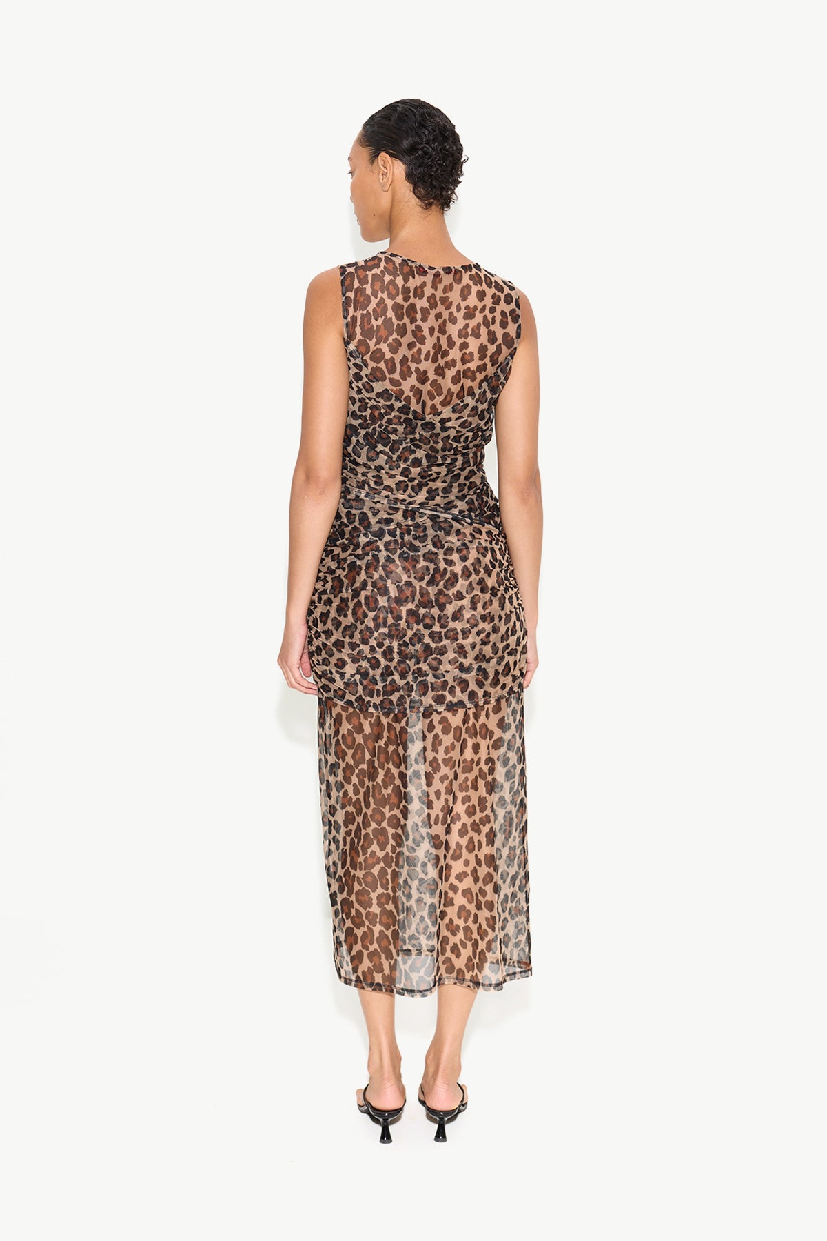 Kinny Mesh Dress In Cheetah