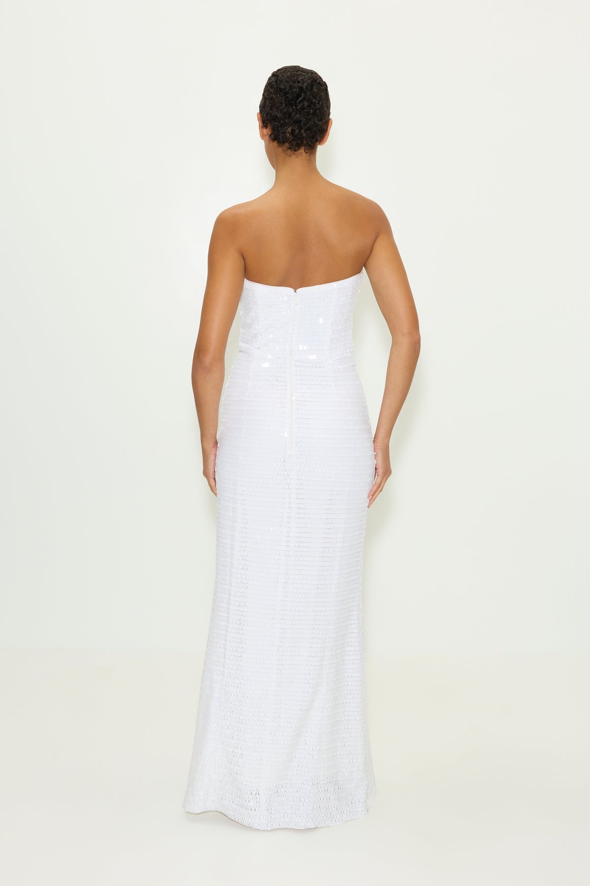 W4465-SCULPTYSTRAPLESSSEQUINDRESS-MACADAMIA