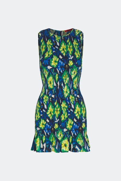 SIMONMILLER Belle Smocked Mini Dress in Multi