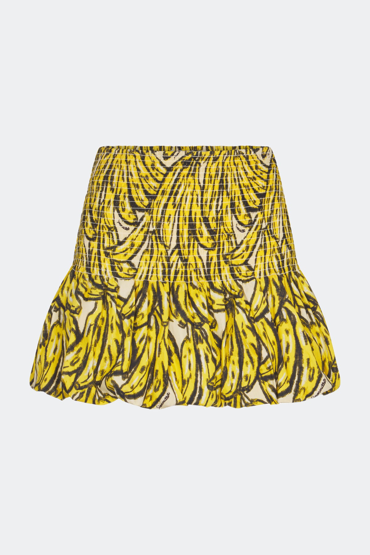 Sancho Poplin Skirt in Yellow Bananas