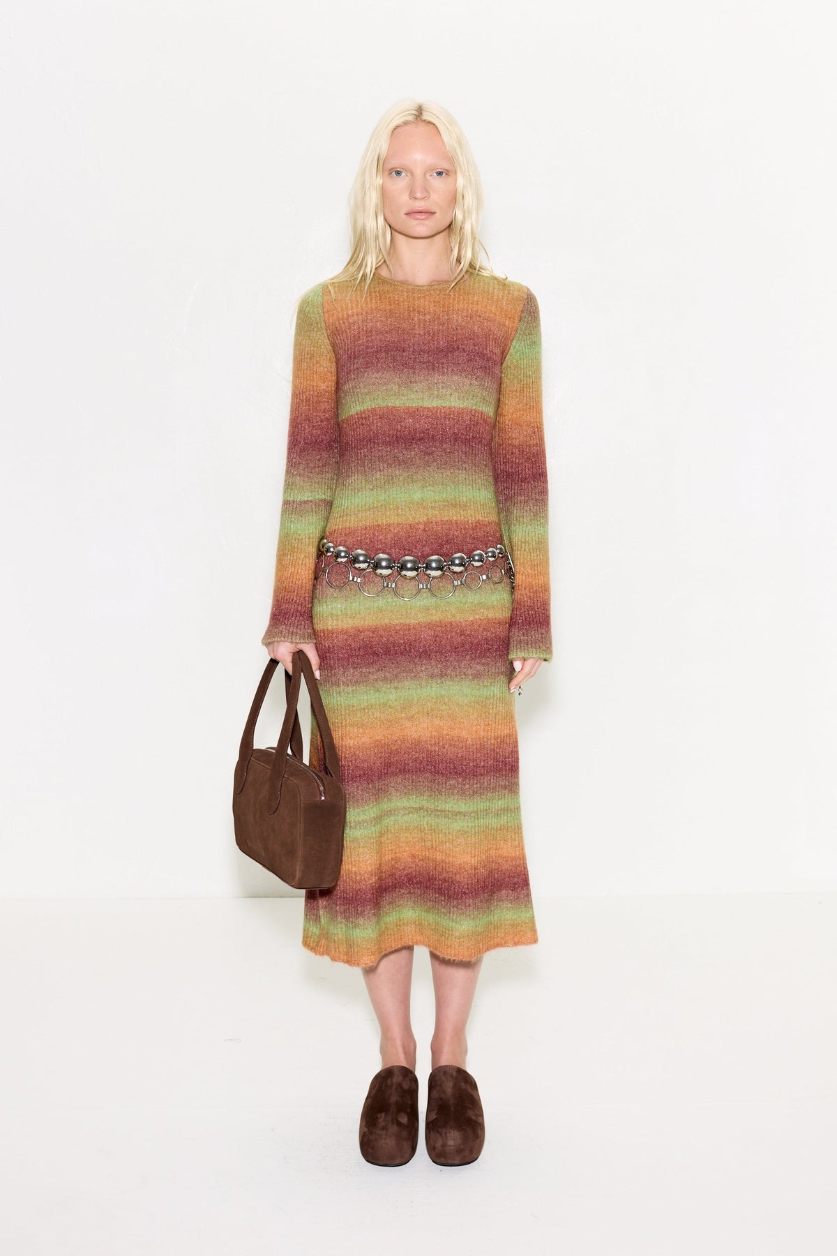 AXON KNIT DRESS IN AUTUMN OMBRE