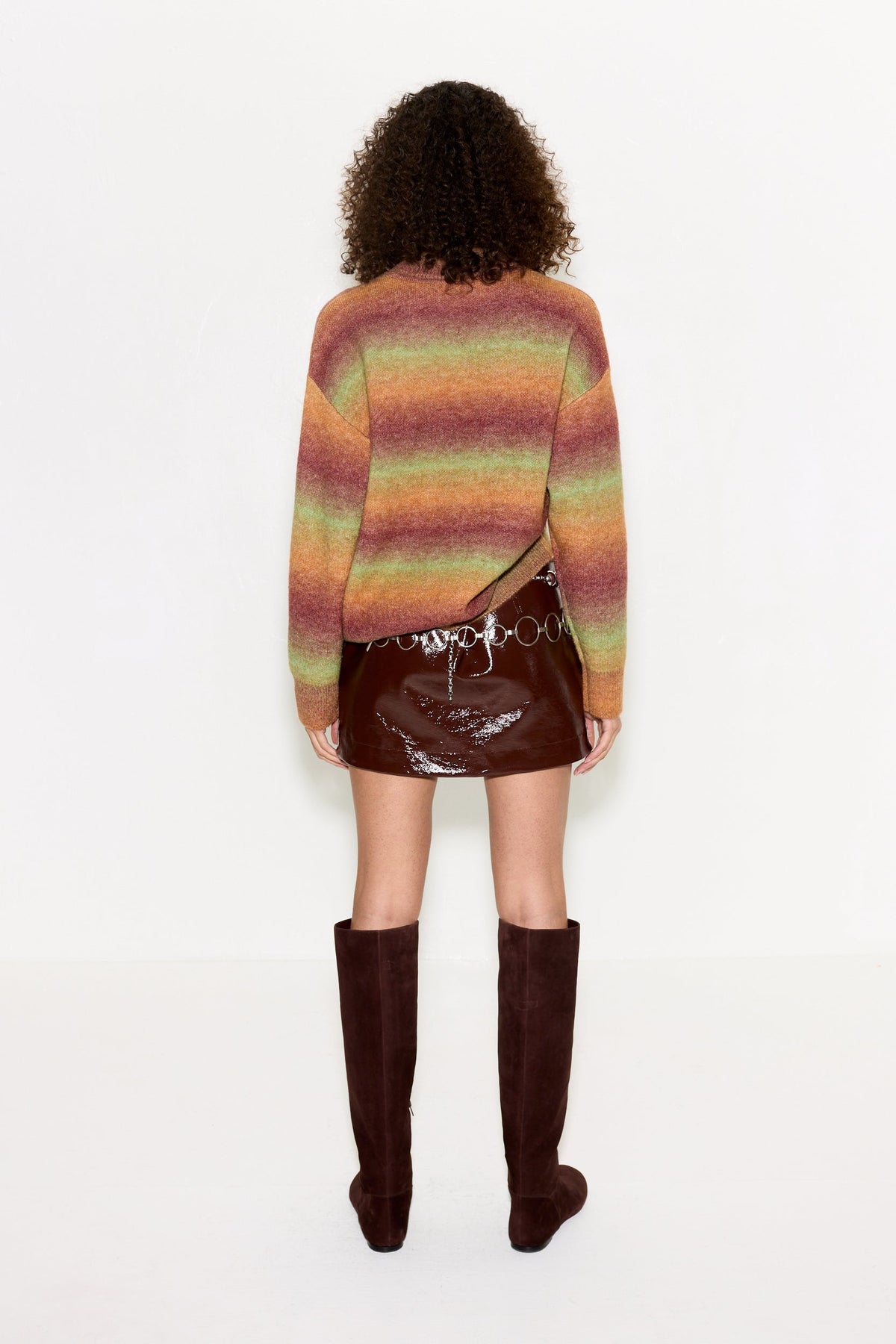 CALDER KNIT SWEATER IN AUTUMN OMBRE