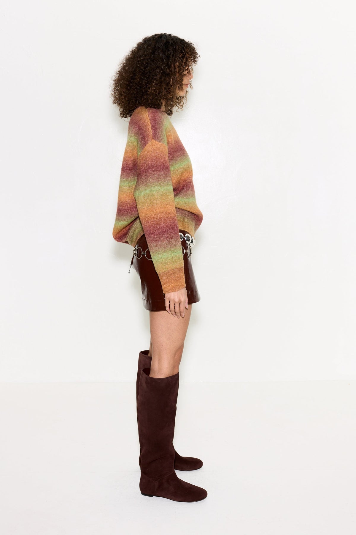 CALDER KNIT SWEATER IN AUTUMN OMBRE