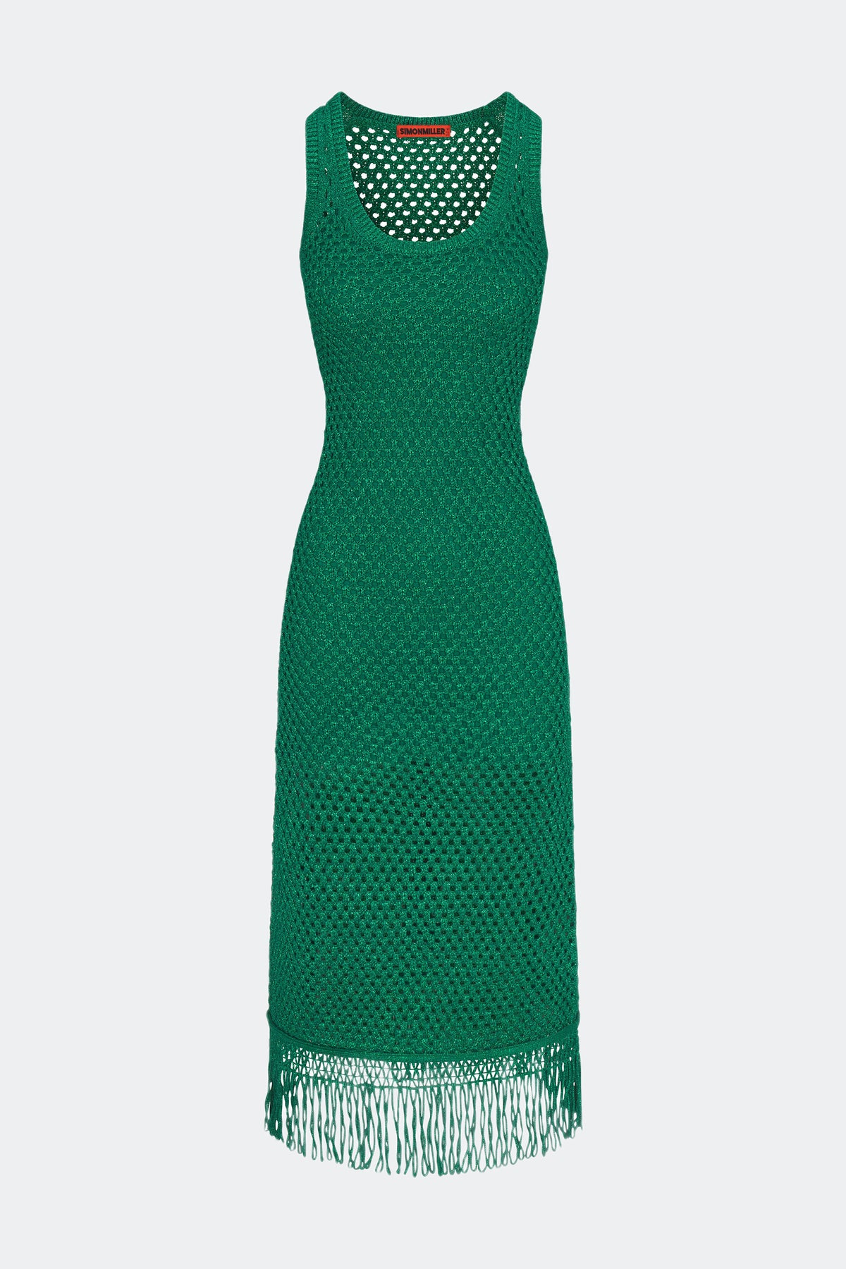 Roca Crochet Dress in Gummy Green