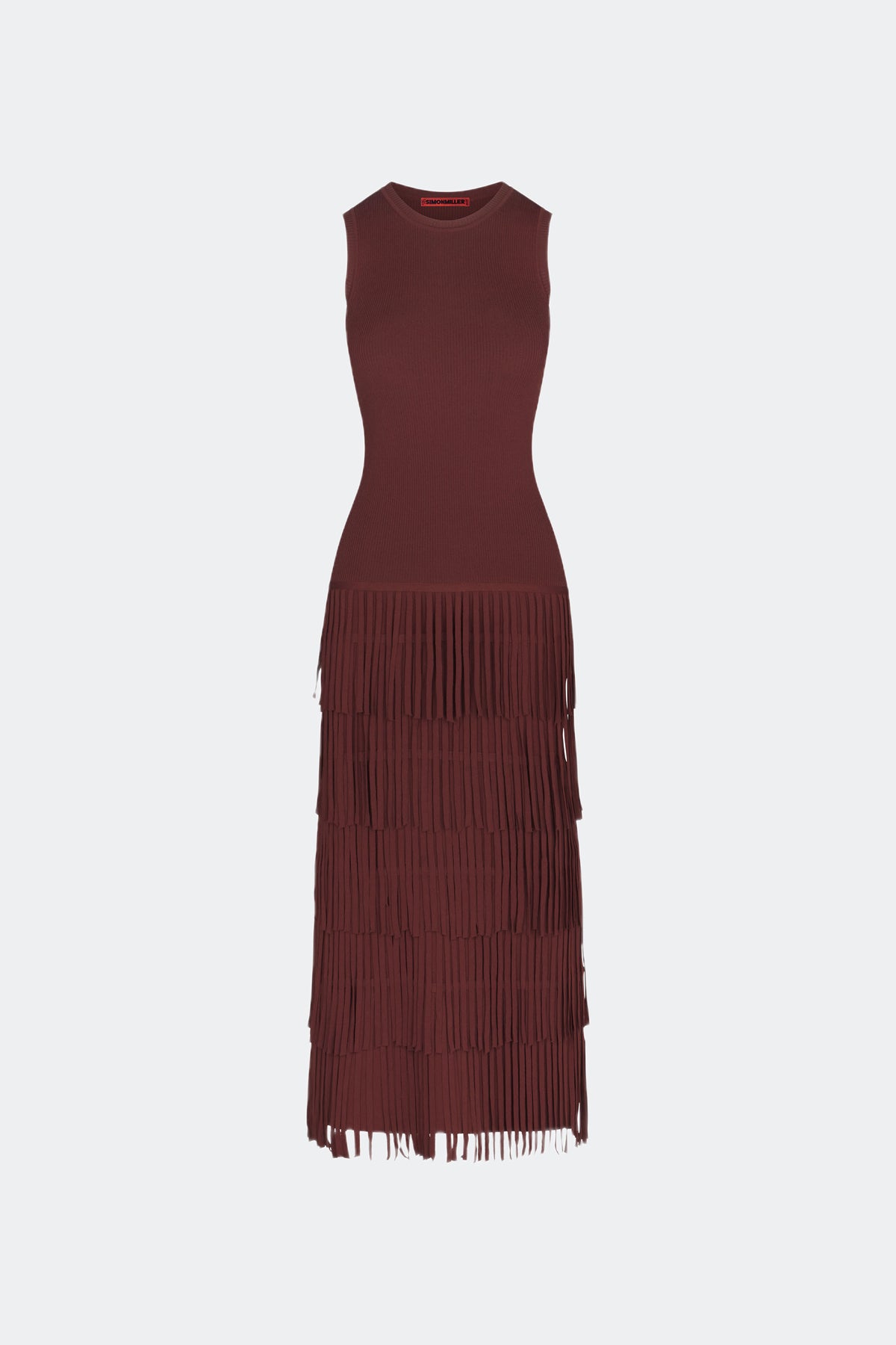 W7247-ZAZASLEEVELESSKNITFRINGEDRESS-CHOCOBROWN