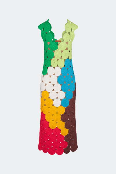 SIMONMILLER Muro Crochet Dress | Island Multi | Size M