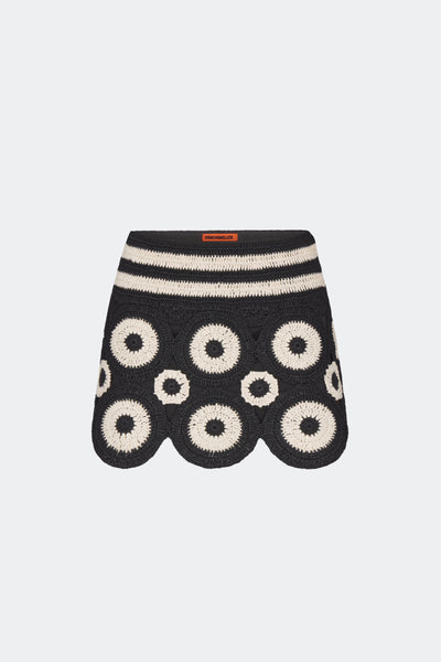 Beep Beep Mini Skirt In Cream/Black – Simon Miller
