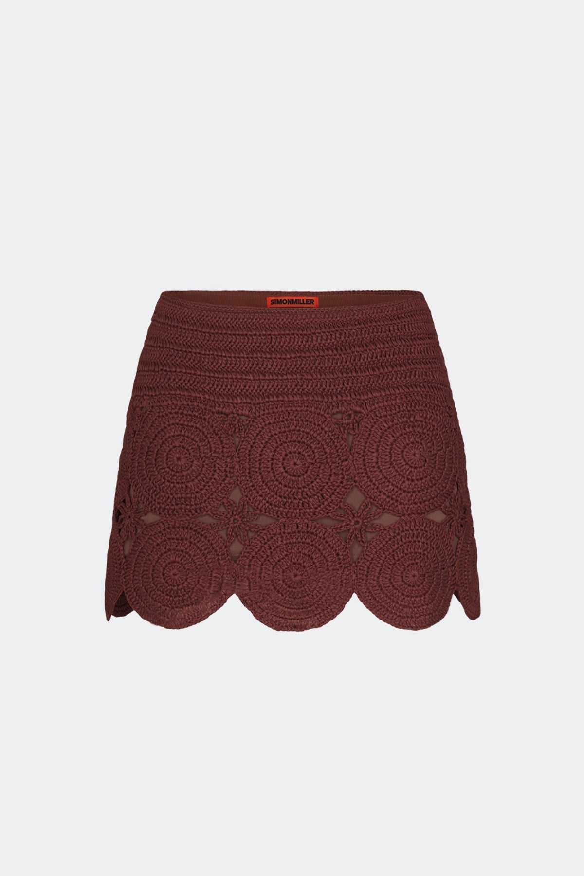 Beep Beep Mini Skirt In Choco Brown