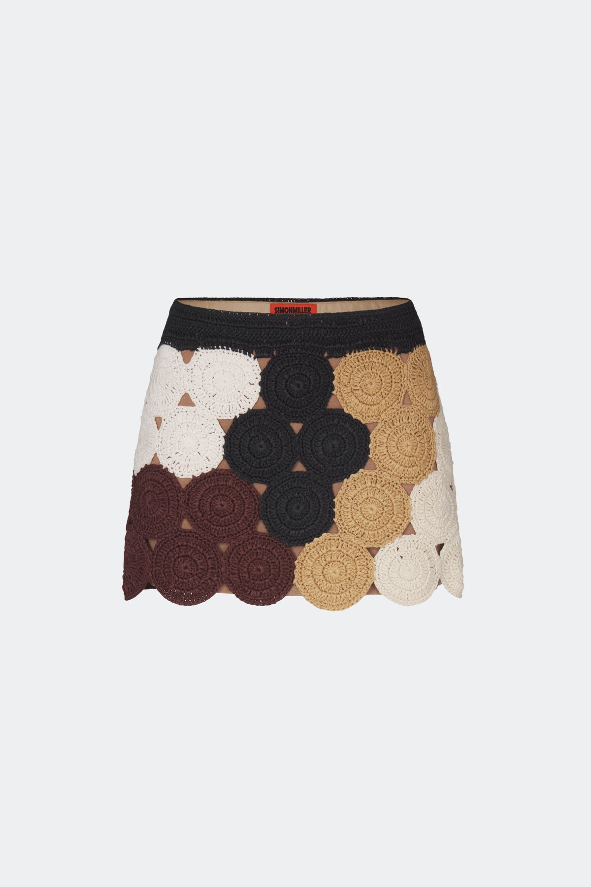 Beep Beep Mini Skirt in Earth Tone Combo