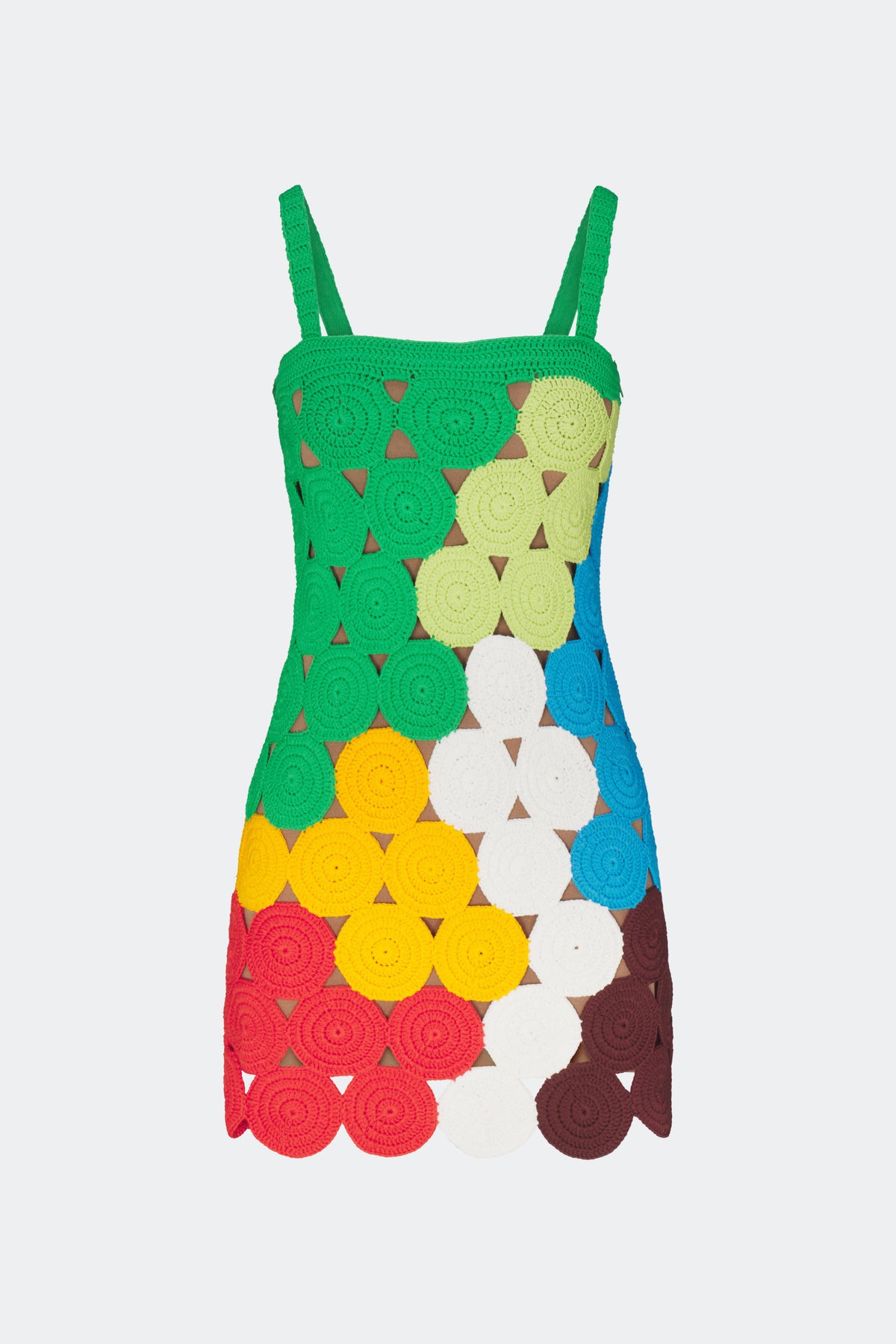 Beep Beep Tank Mini Dress in Island Multi