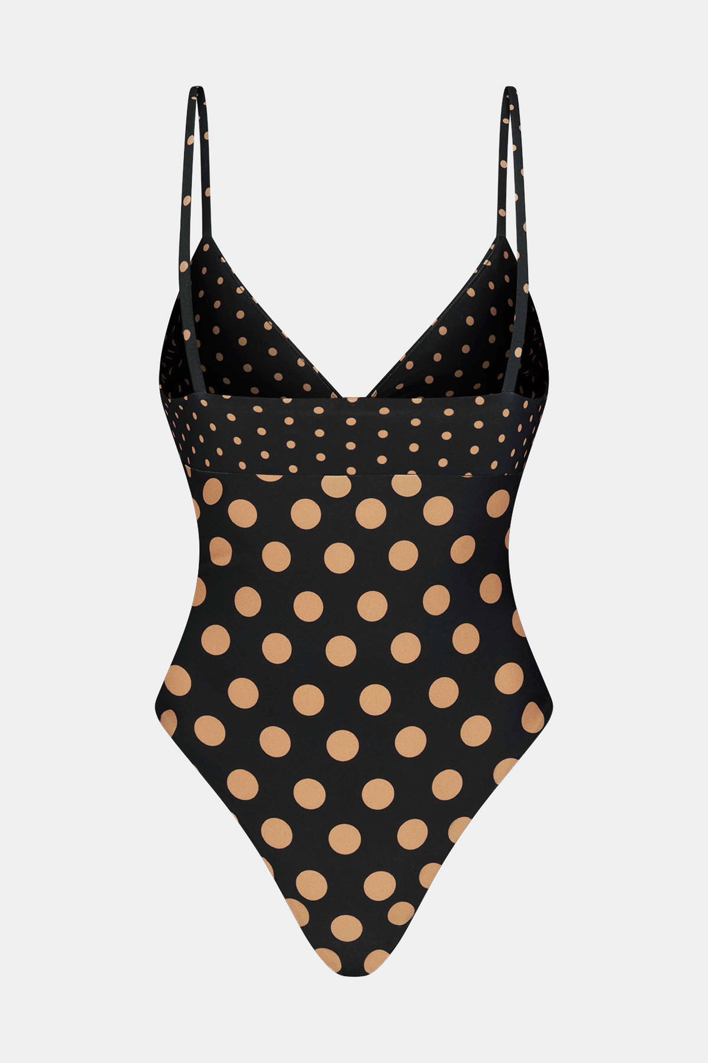 Behati One Piece In Black/Tan Polka Dot Simon Miller Behati One Piece In Black/Tan Polka Dot Simon Miller