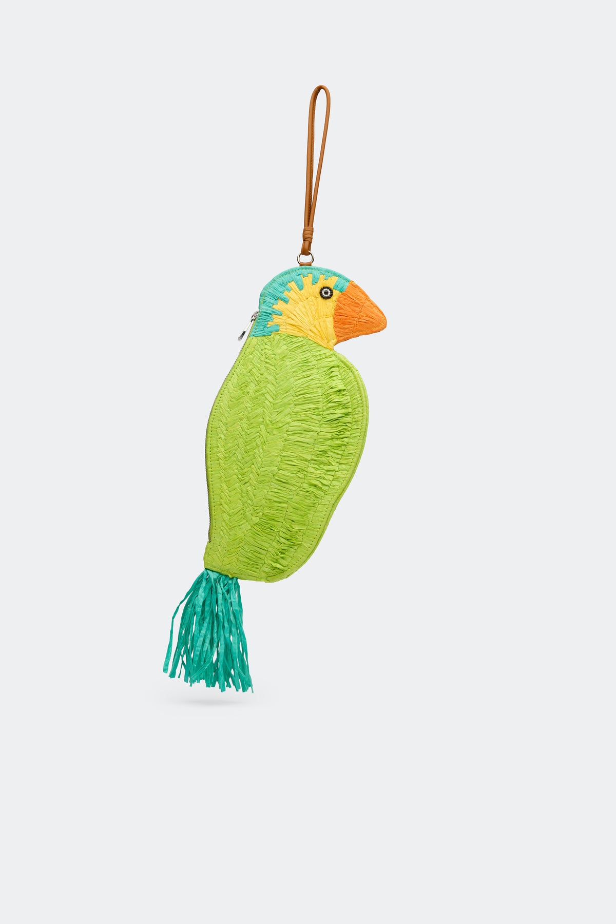 Tropical Bird Wristlet In Blue Multi
