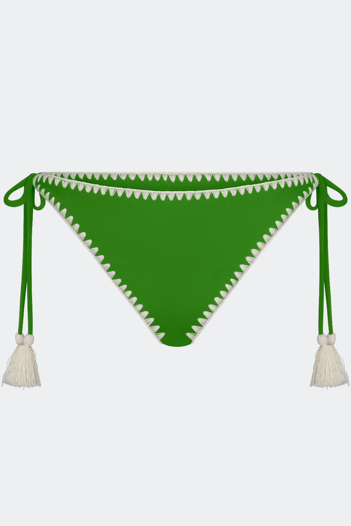 Bwai Embroidered Bikini Bottom In Grass Green