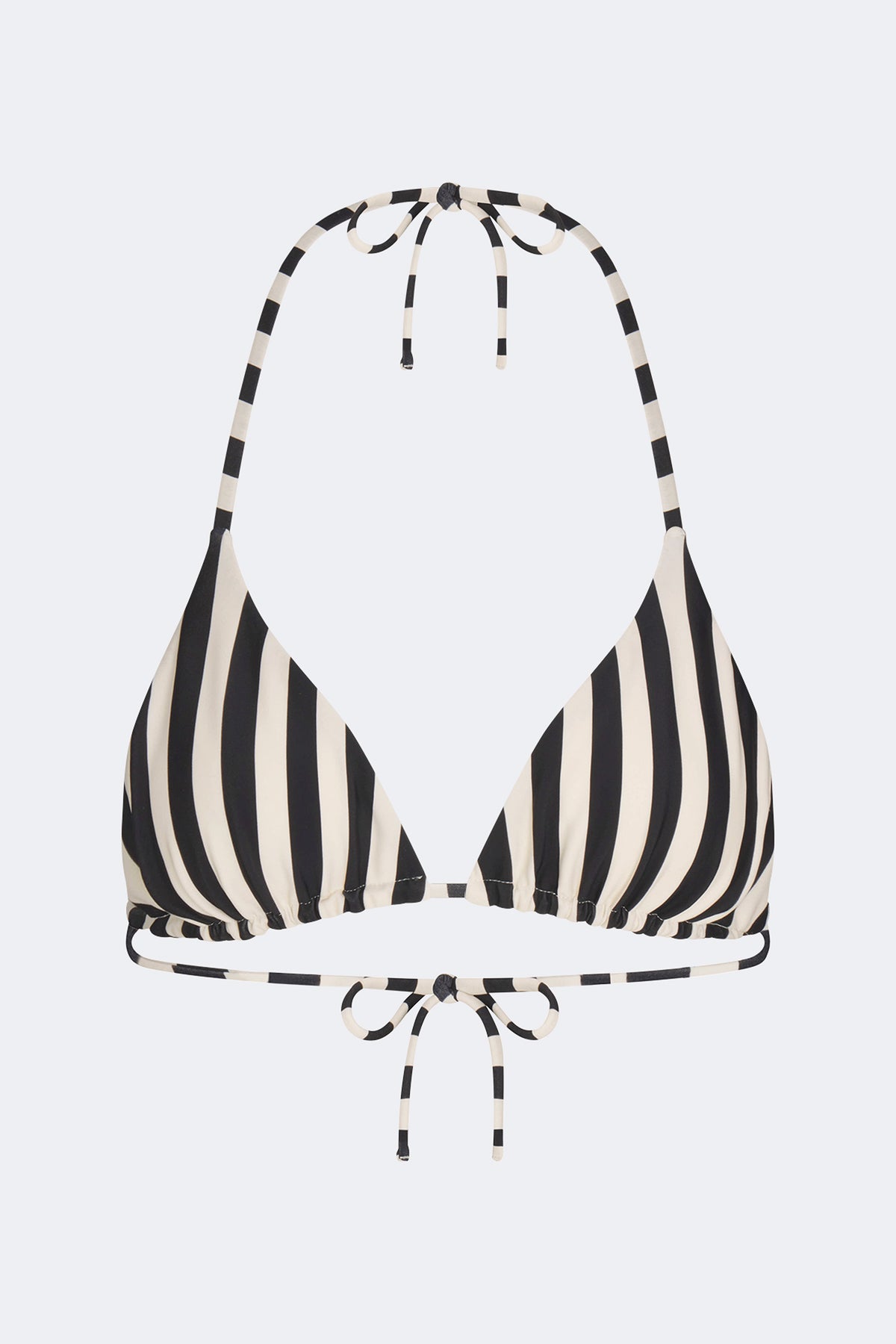 Bwai Bikini Top In Black/White Stripe