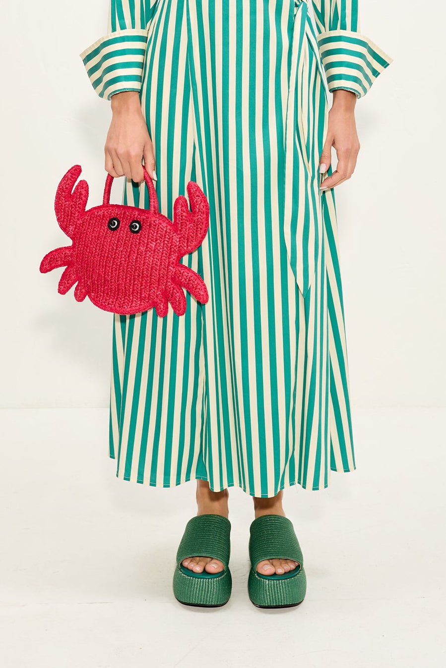 Crab Bag In Lucky Red