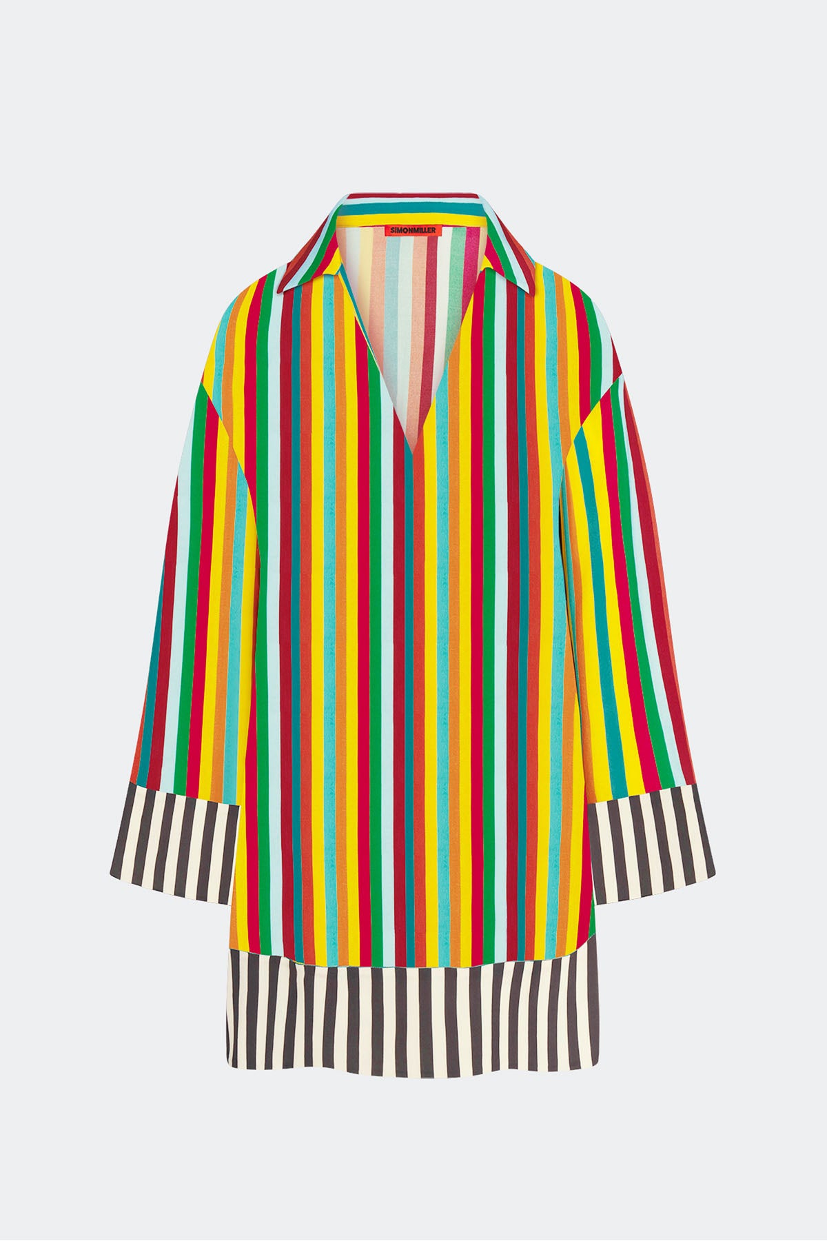 Diaz Mini Dress In Vibrant Multi Stripe