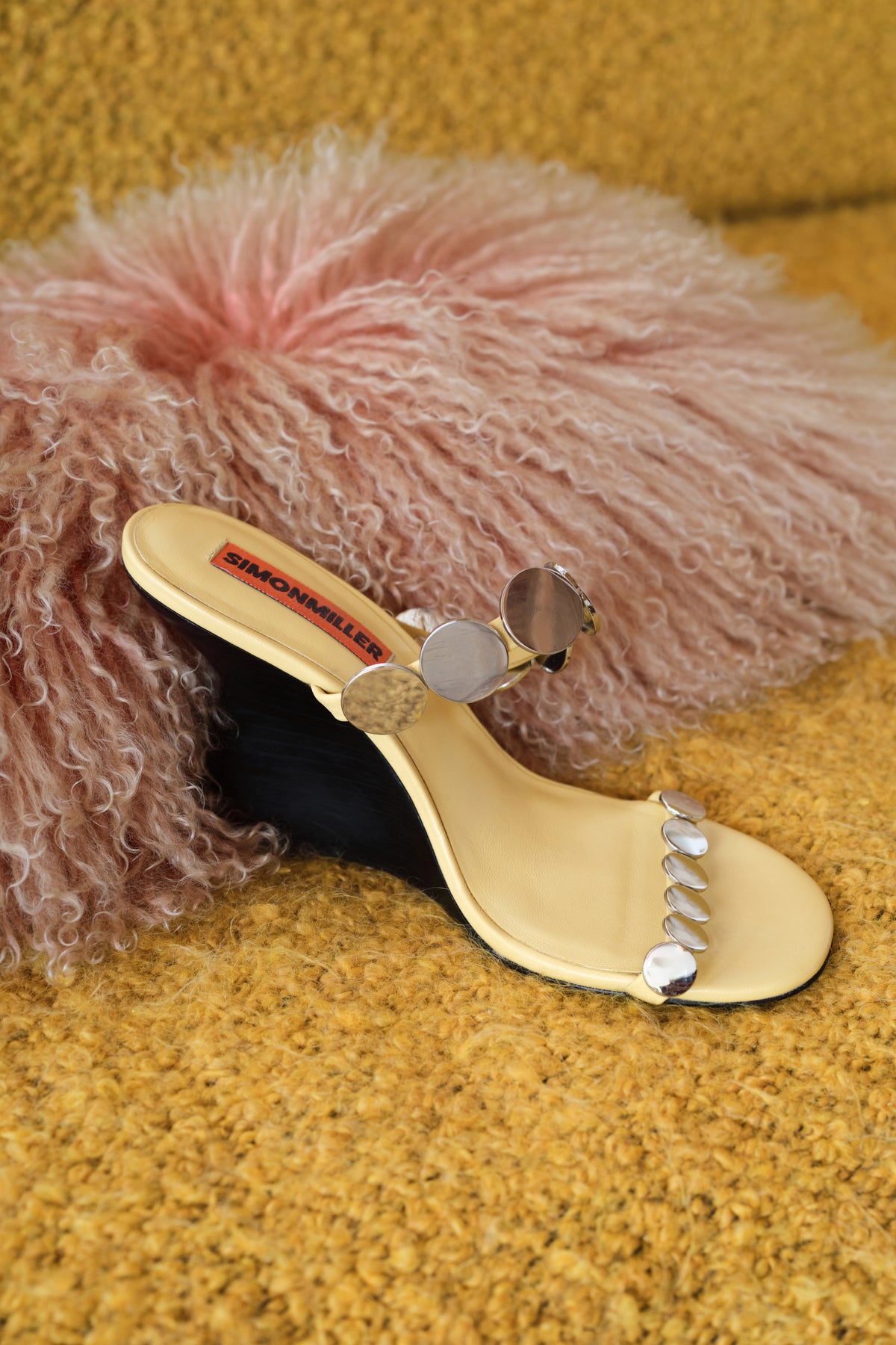 Disco Wedge In Butter/Silver