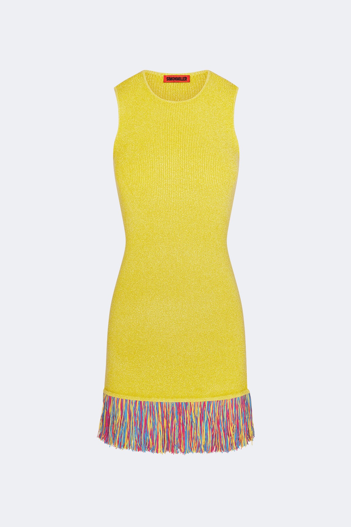 Etta Knit Dress In Chartreuse