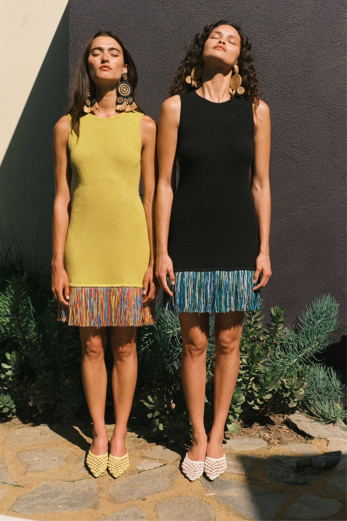 Etta Knit Dress In Chartreuse