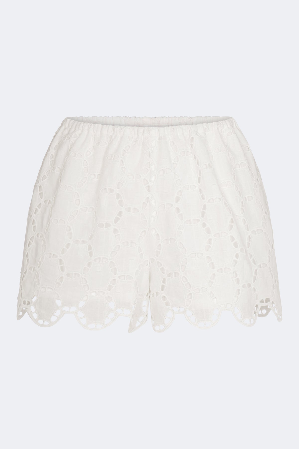 Isa Eyelet Short In Macadamia