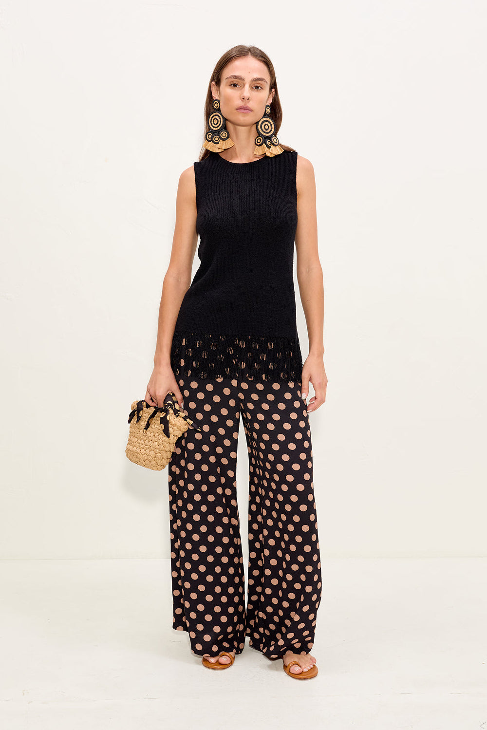 Nella Crepe Wide Leg Pant