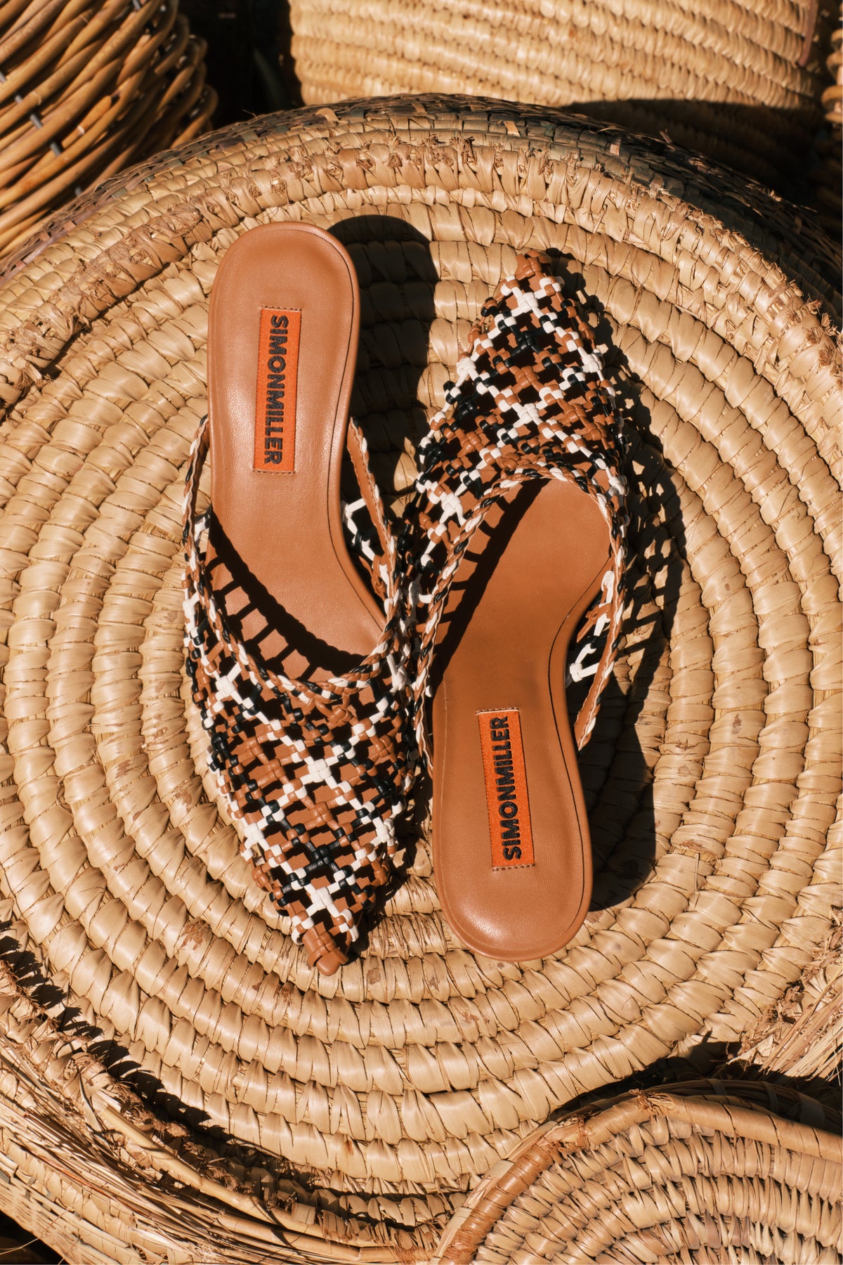 Knotted Gala Mule In Chestnut Multi