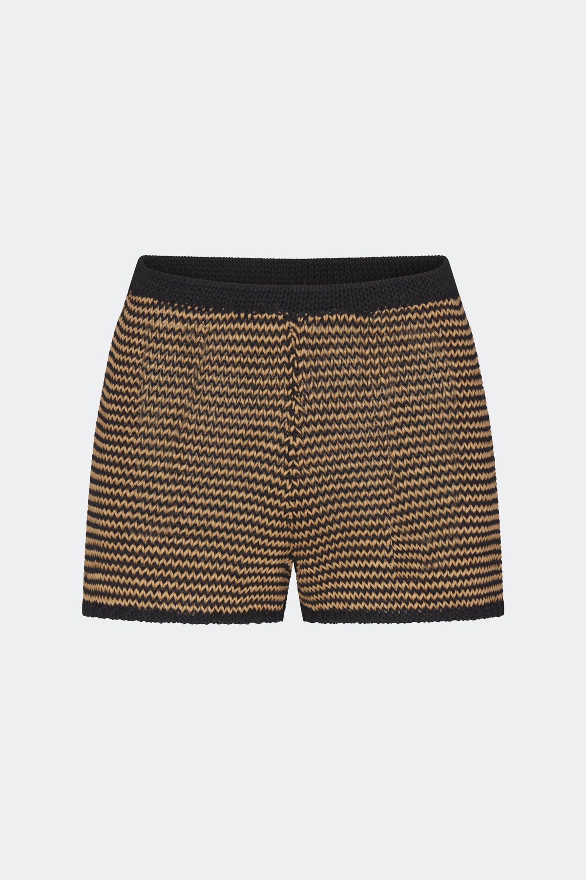 Marzo Knit Short in Black/Natural Combo
