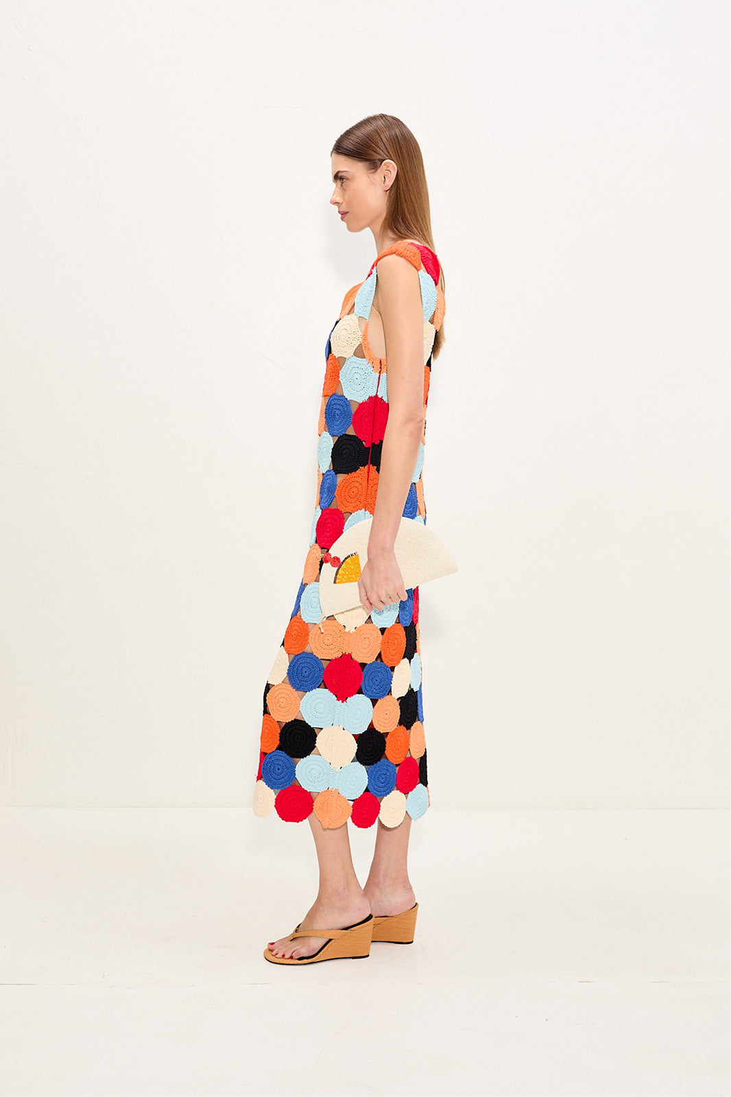 Muro Crochet Dress In Confetti