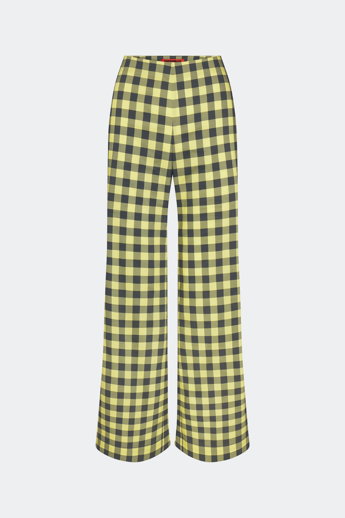 Pia Poplin Pant In Peridot/Ebony Gingham