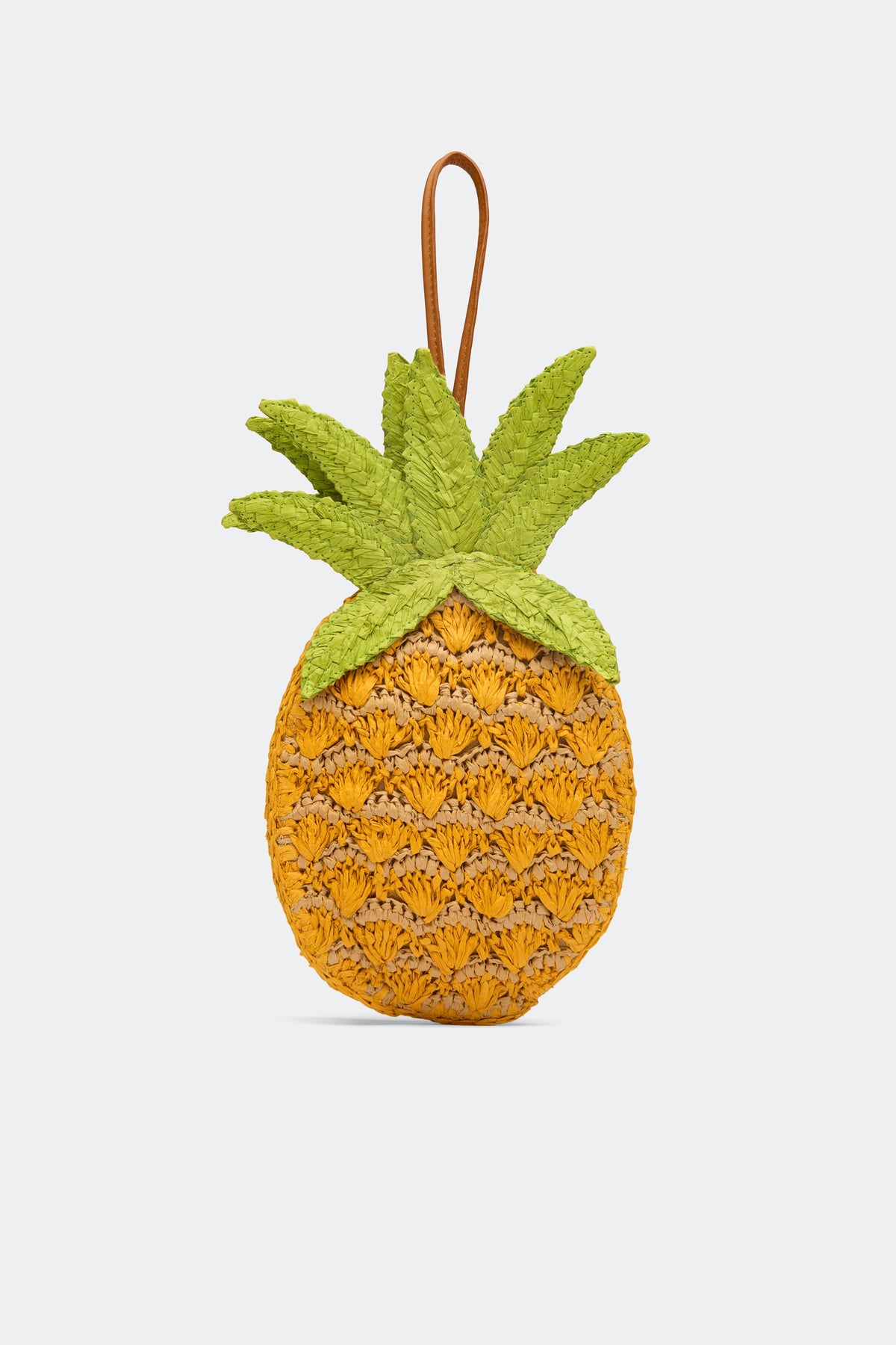 Pineapple Wristlet In Yellow Multi