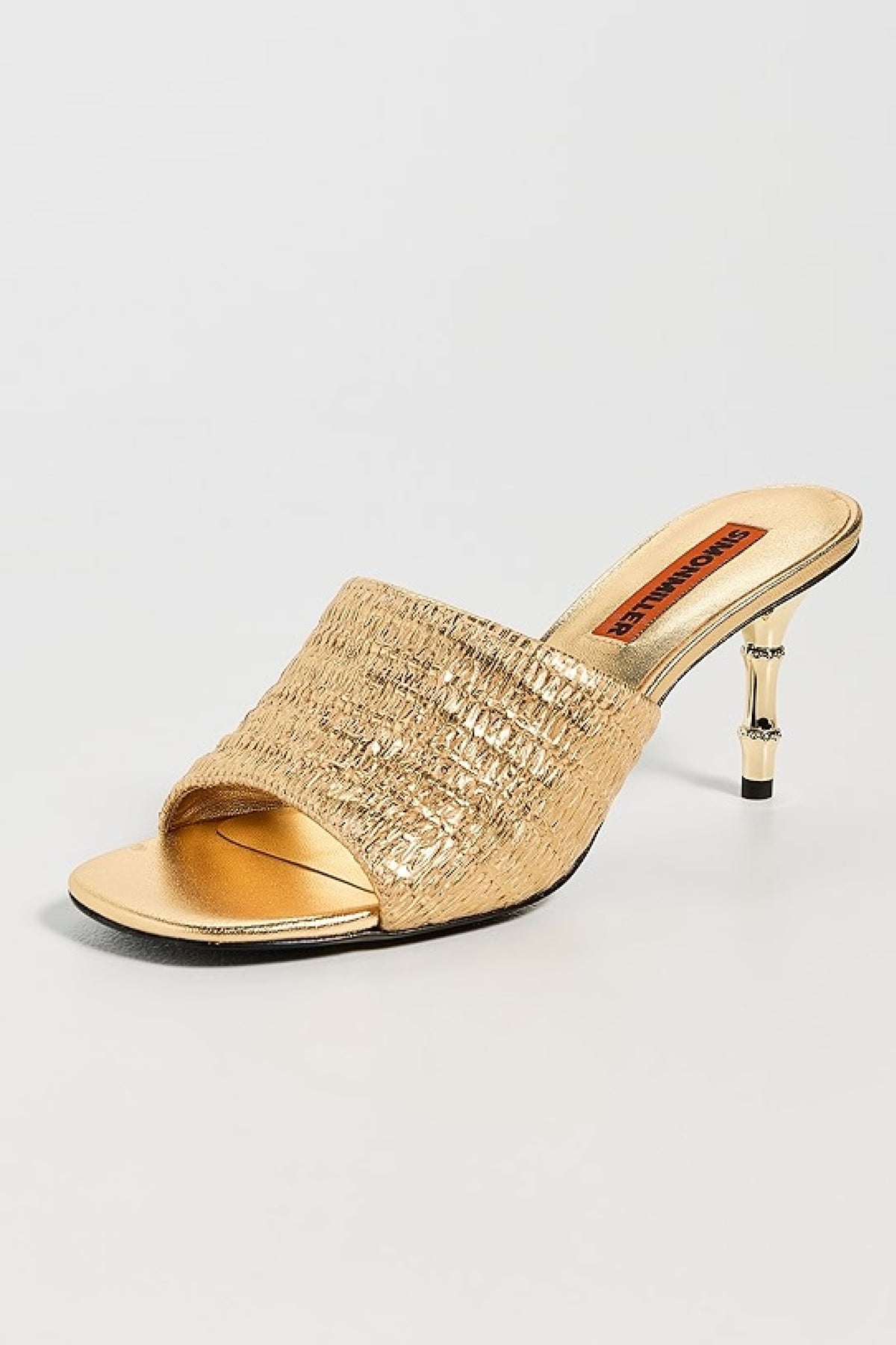 Playa Bamboo Heel in GOLD/NATURAL