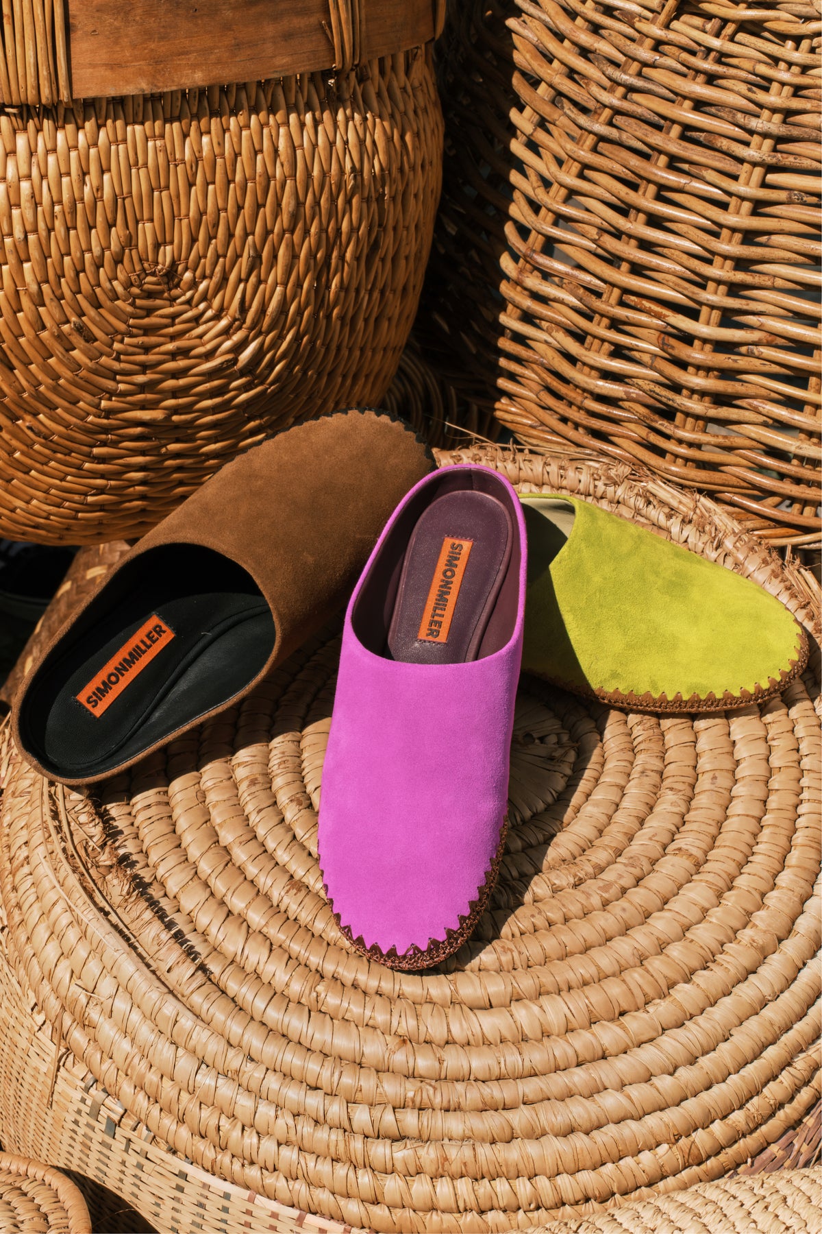 Riad Slipper In Fuchsia/Plum