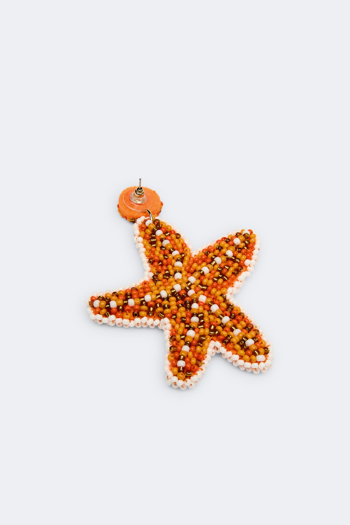 Starfish Earring In Orange Multi