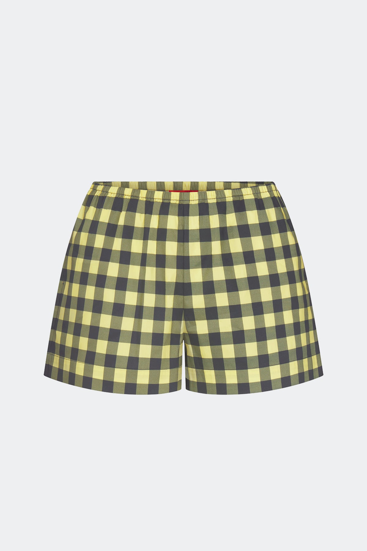 Syd Poplin Short In Peridot/Ebony Gingham