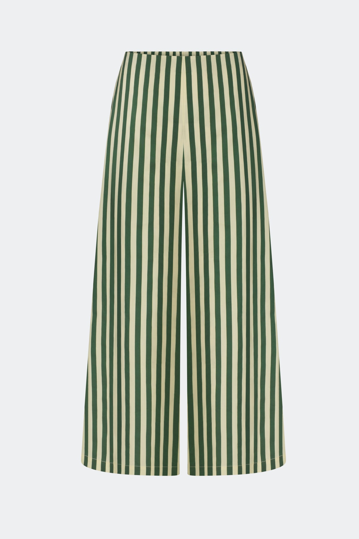 Toni Poplin Pant in Gummy Green/Ecru